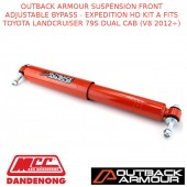 OUTBACK ARMOUR SUSP FRONT ADJ BYPASS EXPD HD KIT A FITS TOYOTA LC 79S DC V8 12+